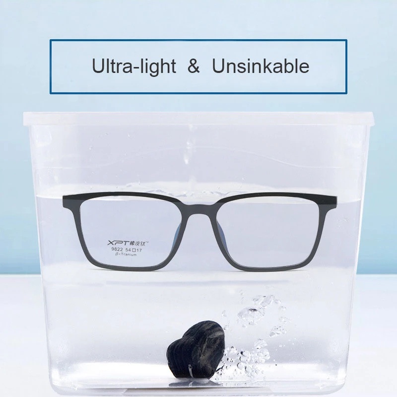 Mắt Kính Gọng Vuông TR90 Bằng Titan Siêu Nhẹ Thoải Mái Cho Nam