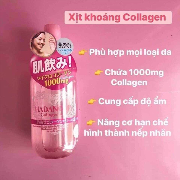 Xịt khoáng collagen Hadanomy