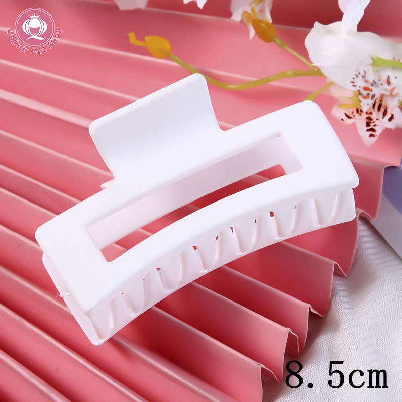 Cặp càng cua nhựa thời trang Hàn Quốc kẹp tóc lớn hình chữ nhật 8.5cm