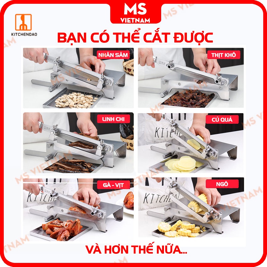 Dao Chặt Gà Đa Năng KD0248 - Nguyên Khối Inox 100% - BH 5 Năm - MS Vietnam Plus