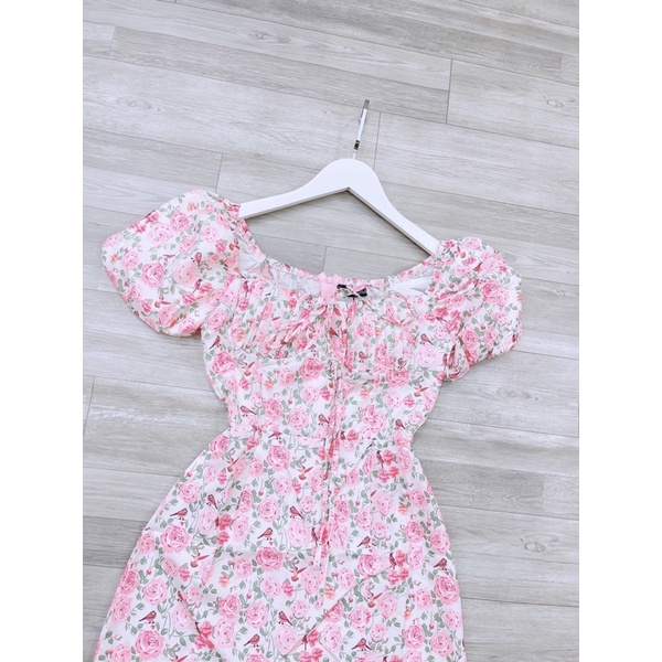 ĐẦM HOA NGỰC CÚP LI TAY BỒNG