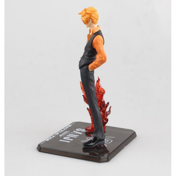 Mô Hình Figure One Piece Sanji chân lửa có 3 đầu 15Cm