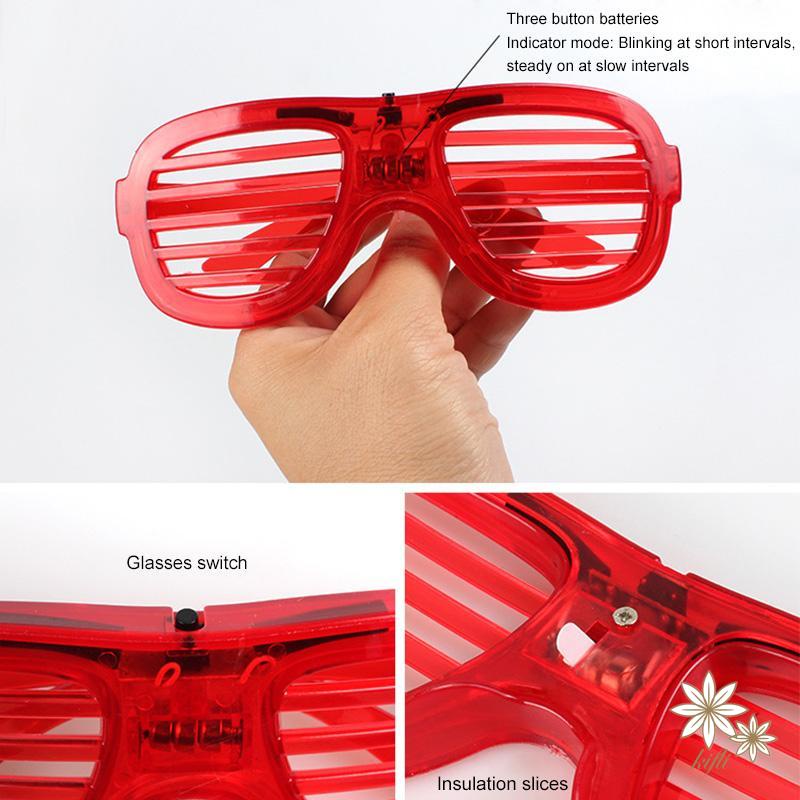 【kifli】Mắt kính có đèn Led phát sáng độc đáo