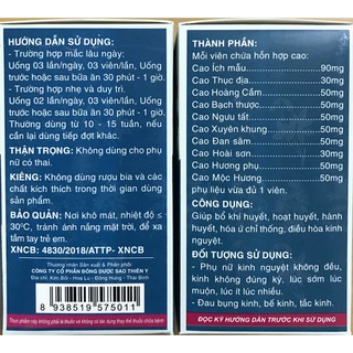 Điều kinh Sao Thiên Y (lọ 60 viên)