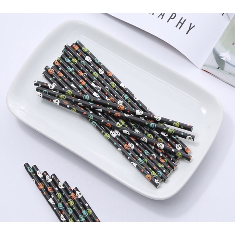Set 25 ống hút Halloween