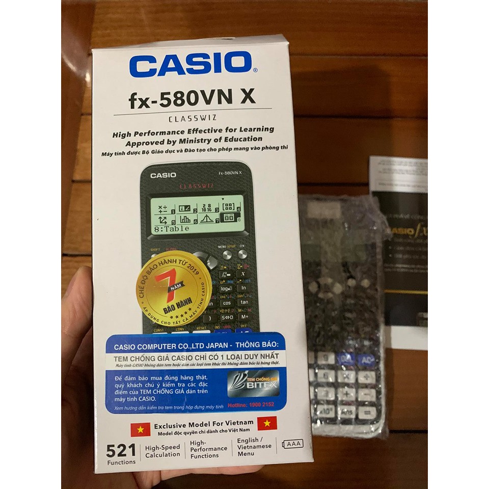 Máy tính Casio FX 580VN X - Made in Thailand