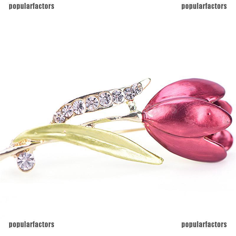 Ghim Cài Áo Hình Hoa tulip Thời Trang