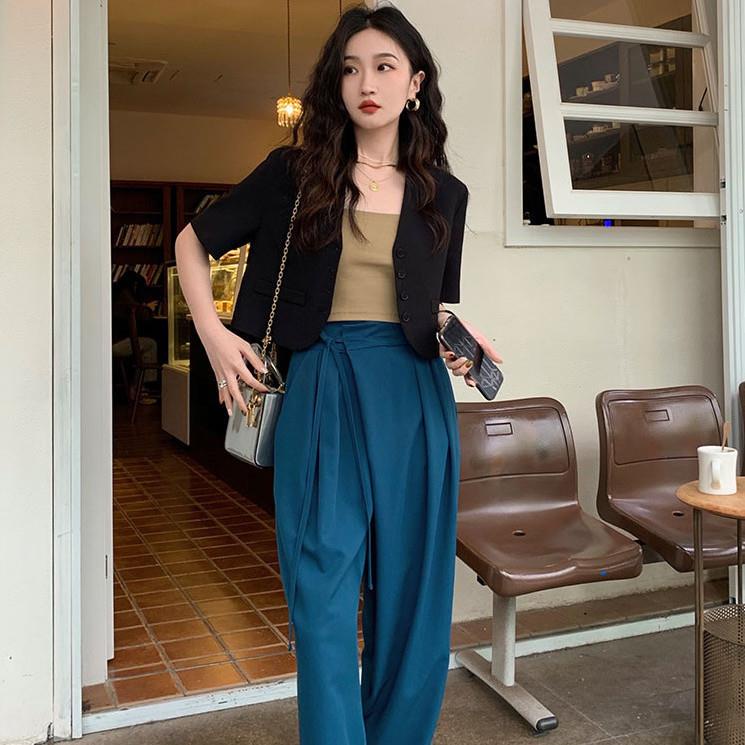 Áo Khoác Cổ Chữ v Tay Ngắn Thời Trang Mùa Hè Phong Cách Mới Dành Cho Nữ | BigBuy360 - bigbuy360.vn