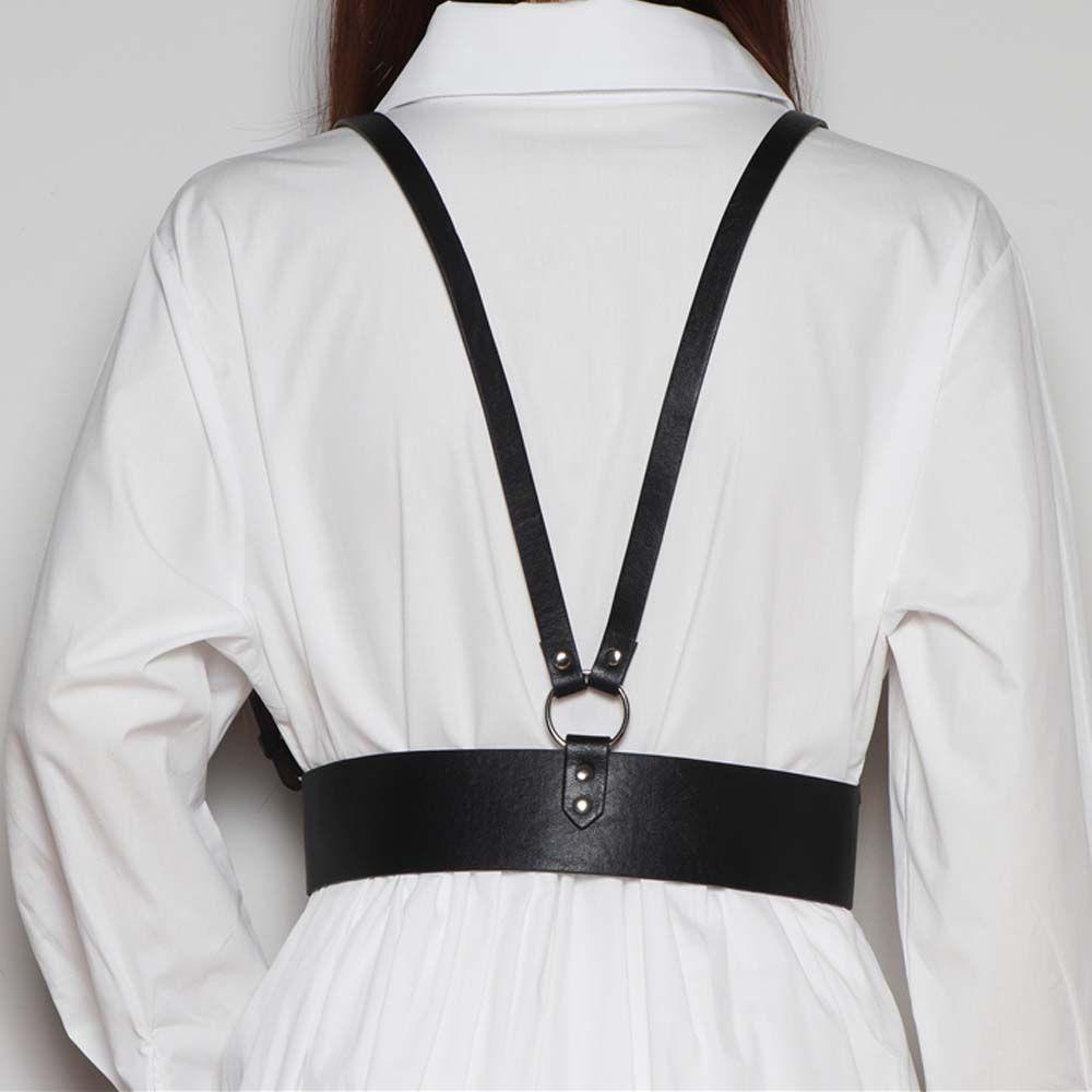 BACK2LIFE Dây Nịt Da Pu Phong Cách Gothic Punk Cá Tính Dành Cho Nữ