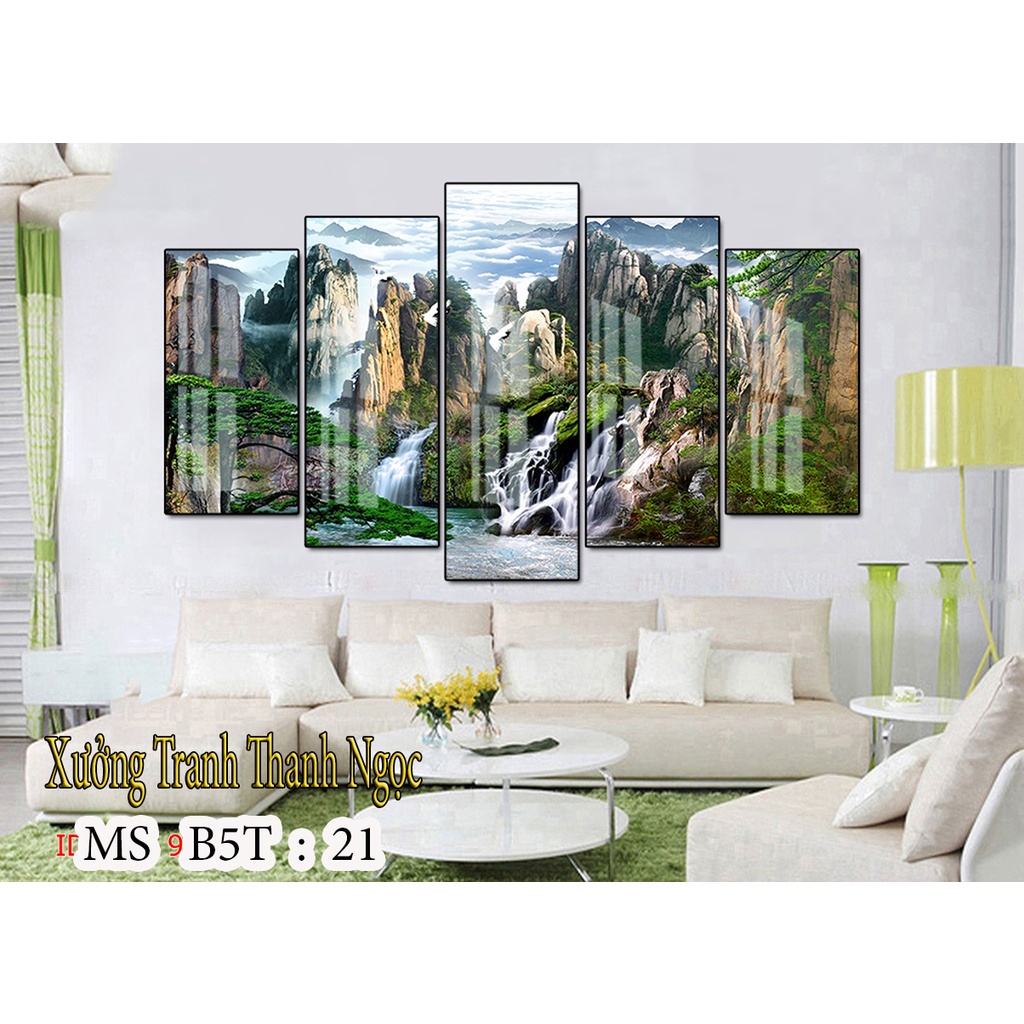 Set 5 tranh treo tường 💥SIÊU ĐẸP💥 bộ tranh treo phòng khách hài hòa, tự nhiên mang lại vẻ sang trọng cho căn phòng | BigBuy360 - bigbuy360.vn