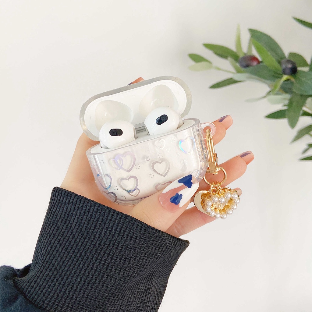 Vỏ Bảo Vệ Hộp Sạc Tai Nghe AirPods3gen AirPods3 Màu Laser Trong Suốt Thời Trang 2021 Ốp