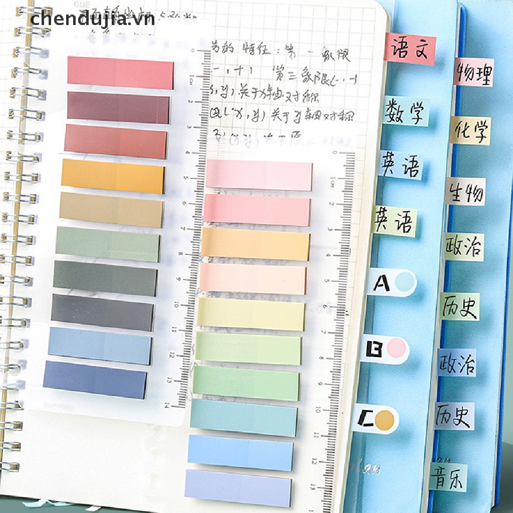 Set 200 tấm giấy dán ghi chú nhiều màu sắc xinh xắn dễ thương