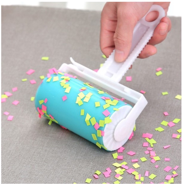 Cây lăn bụi quần áo vải gường lông chó mèo Gel Silicol tái sử dụng nhiều lần