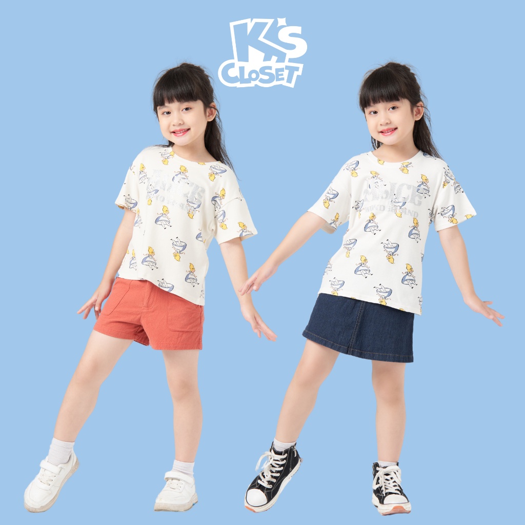 Aó Cộc Tay Cho Bé Gái K's Closet Chất Liệu Cotton (2 - 10 Tuổi) E008TWS TMMN