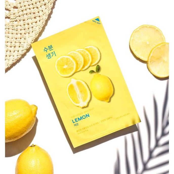 Mặt nạ giấy Holika Holika chiết xuất chanh Pure Essence Mask sheet 23ml - 7038