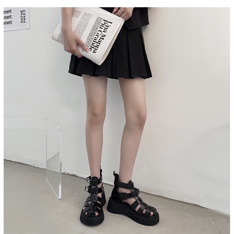 Giày sandal đế dày khoét rỗng thời trang xuân hè năm 2022 cho nữ - mã S180