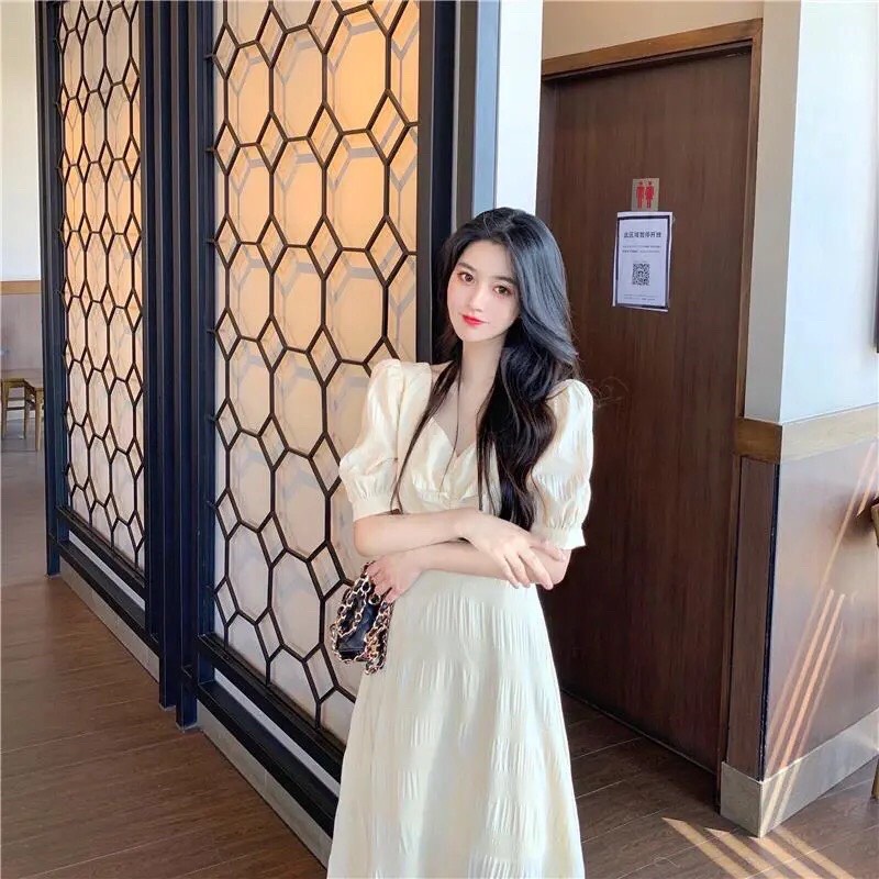 Váy Xoè Tiểu Thư Lưng Đan Dây Chéo Quyến Rũ VX08