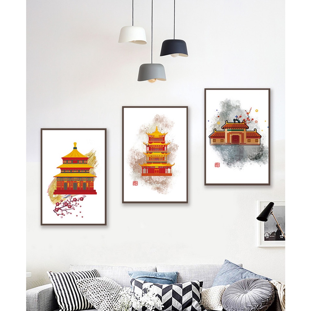 In hình ép gỗ Laminate TRANH PHONG CẢNH - Mẫu 45 (3 HCN 3x20x30, 3x30x40, 3x40x60). In ảnh theo yêu cầu