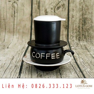 Bộ Phin Cafe Vintage Gốm Sứ Bát Tràng