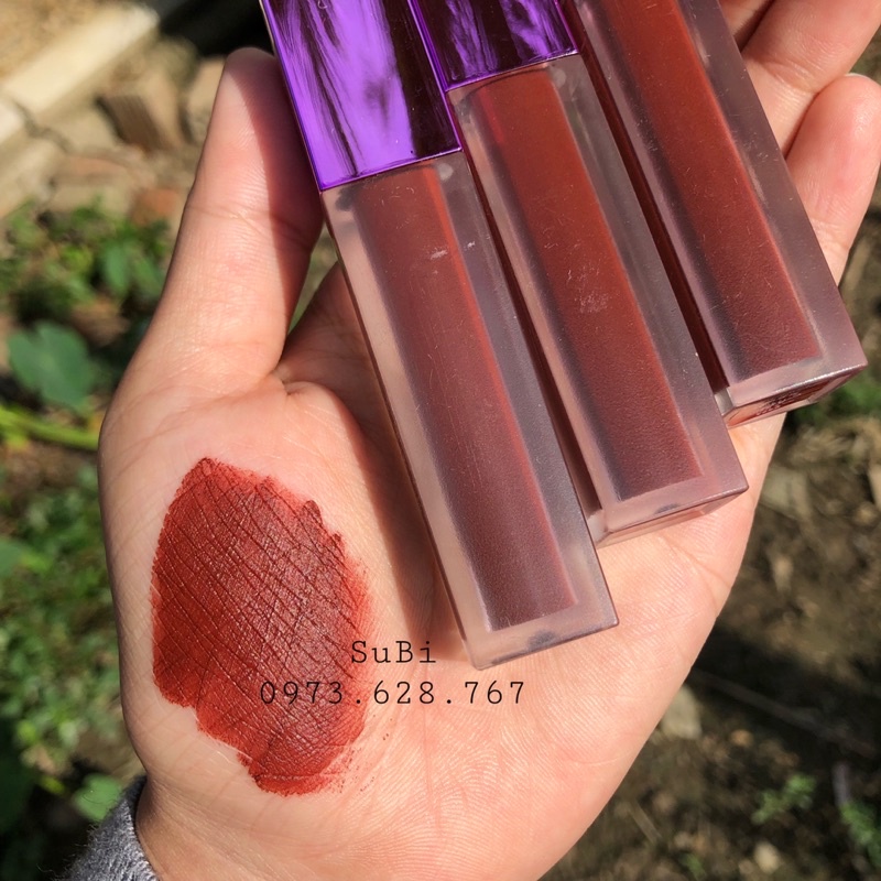 Son A12 đỏ nâu gạch chất son handmade
