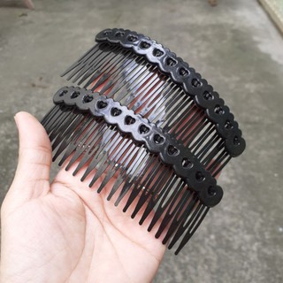 Combo 3 cái Lược cài nhựa mềm trái tim