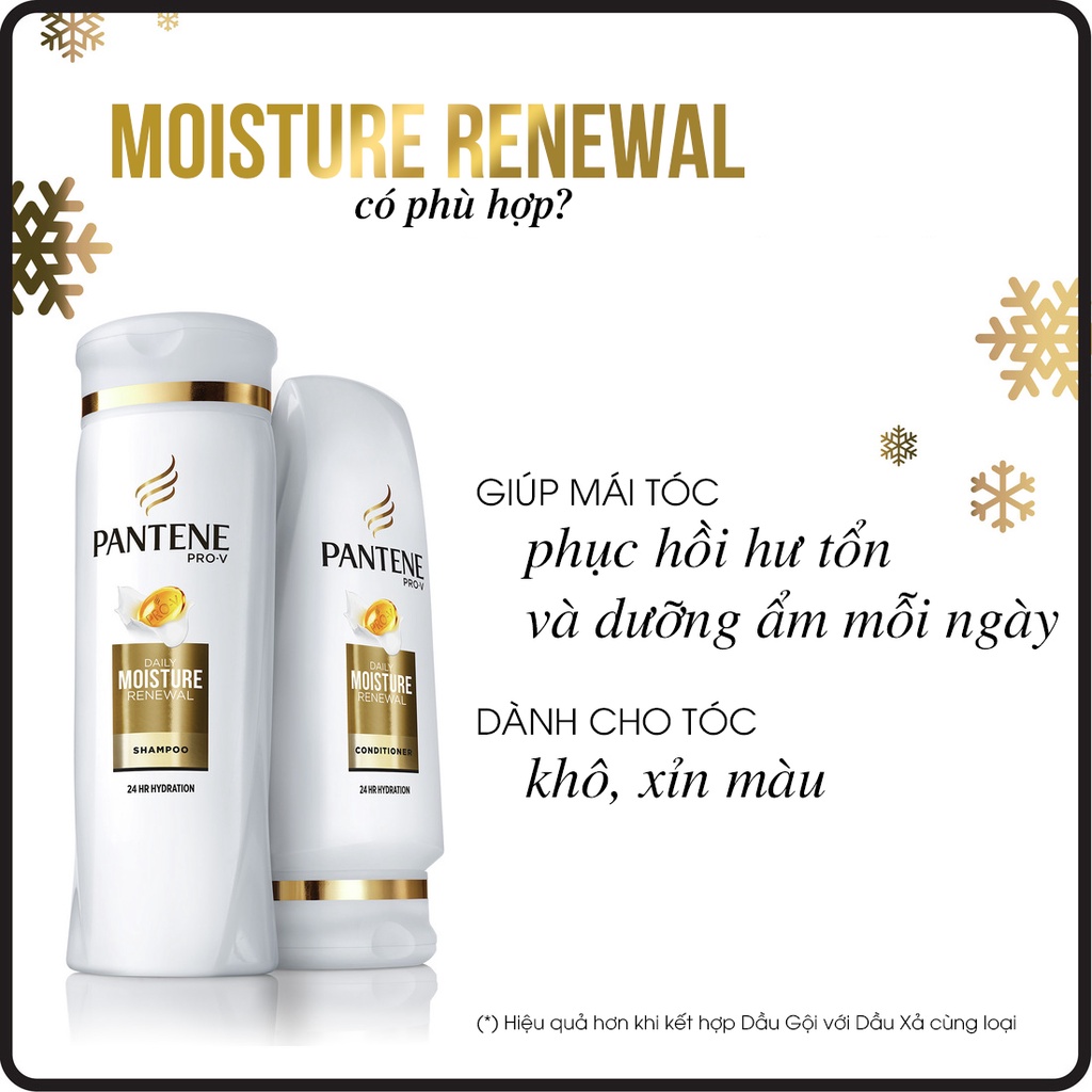 [NK Mỹ] Dầu Gội+Dầu xả Pantene Mỹ Classic clean I Smooth&amp;sleek I Moisture renewal I Sheer volume 750ml I 375ml - TD Shop