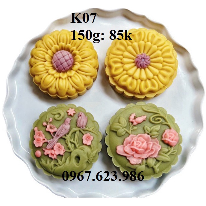 Khuôn trung thu lò xo L9-125g ( 3 mặt)