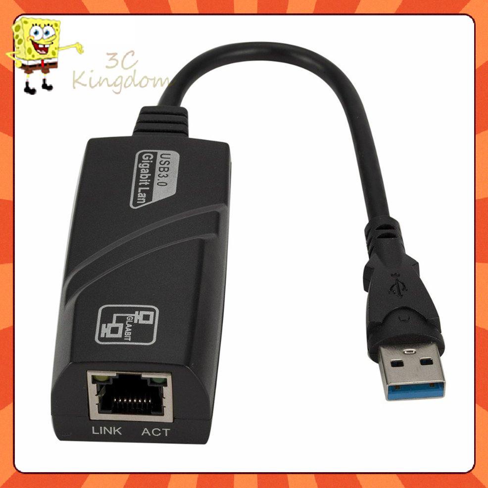 1 Bộ Dây Cáp Usb 3.0 To Gigabit Ethernet RJ45 LAN (10 / 100 / 1000) Mbps Thẻ Mạng Ethernet Bằng Nhựa Cho PC RJ45 LAN (10 / 100 / 1000) Mbps | BigBuy360 - bigbuy360.vn