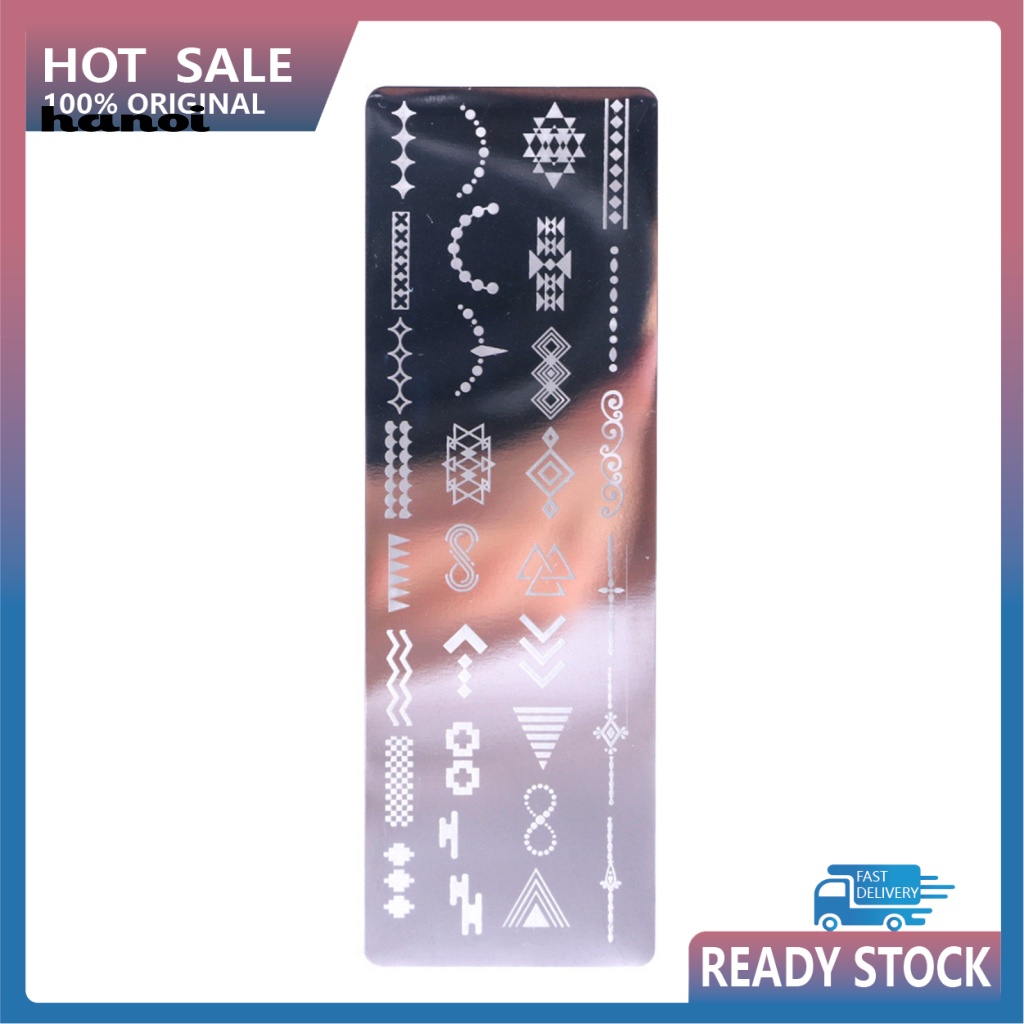 Khuôn In Hình Trang Trí Móng Tay Bằng Thép Không Gỉ DIY