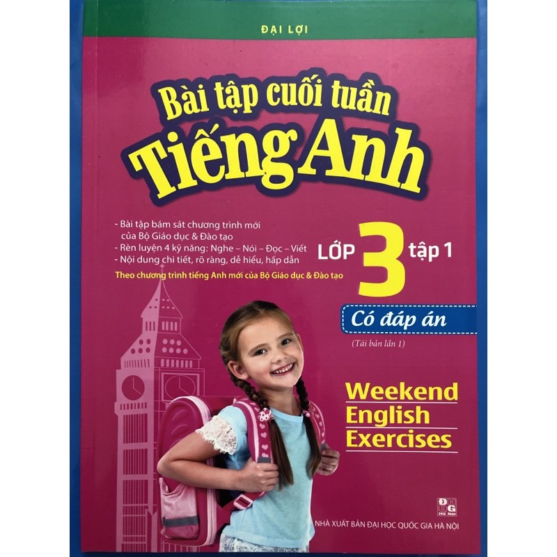 Sách - ( Combo 2 tập) Bài tập cuối tuần tiếng anh lớp 3