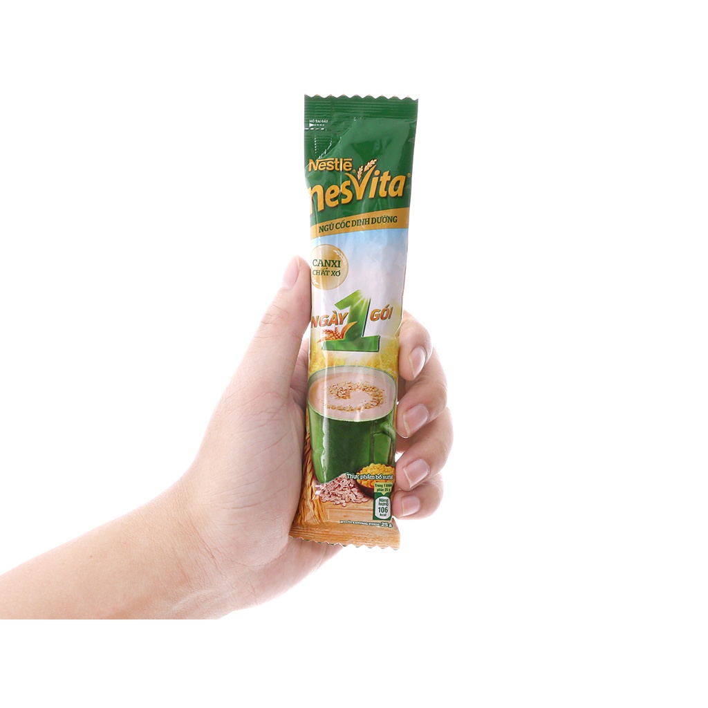 Ngũ cốc ding dưỡng Nestle Nesvita túi có Đường / Ít đường loại 400g