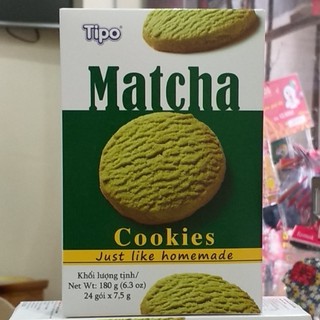 Tipo bánh cookies matcha 180g(24 gói)
