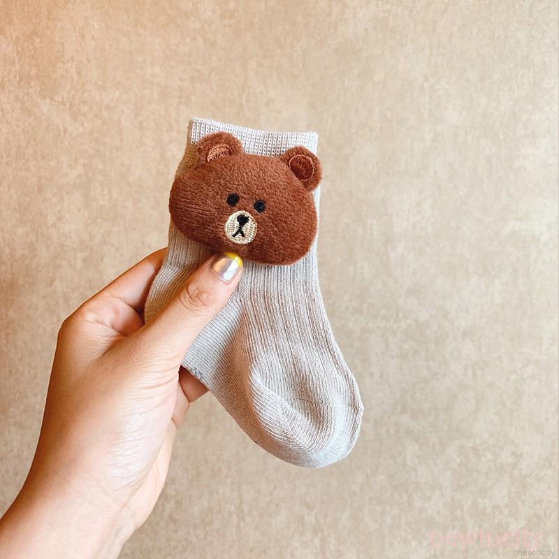 Vớ cotton mềm mại kiểu dáng Hàn Quốc dùng cho trẻ nhỏ