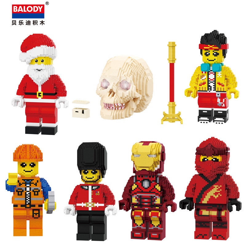 Sturdy Đồ chơi trẻ em Lắp Ráp Siêu Anh Hùng ironman Dễ Thương Cho Bé