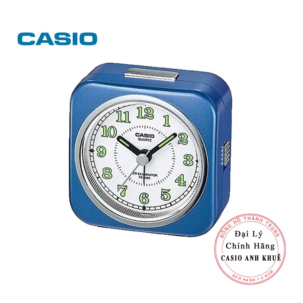 Đồng hồ để bàn Casio TQ-158S-2DF có báo thức, dạ quang (7.8 x 7.4 x 4.5 cm)