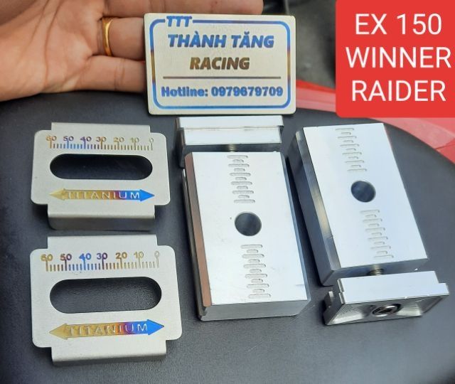 Bộ pát tăng sên âm EXCITER 150/WINNER/SONIC 150/RAIDER Fi/SATRIA Fi/RAIDER XĂNG CƠ/CNC NHÔM NGUYÊN KHỐI CAO CẤP