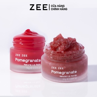 Bộ đôi chăm sóc môi lựu đỏ ZEE ZEE giúp môi mềm mịn hồng hào căng mọng chống thâm nứt môi hiệu quả