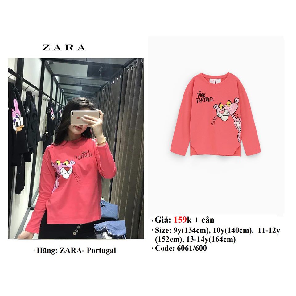 Áo thun dài tay Zara Thủy Tiên