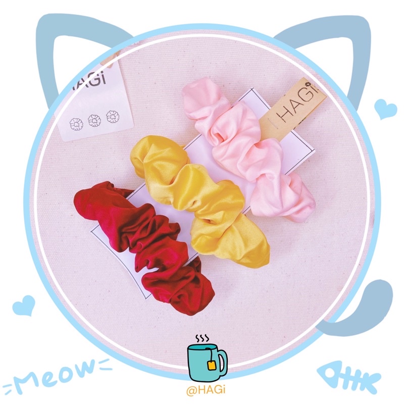 Dây buộc tóc vải Scrunchies NEW 2022 Trái cây, Chấm Bi, CARO, Hoa Cúc Học sinh Sinh viên (Luxury Ngẫu Nhiên))