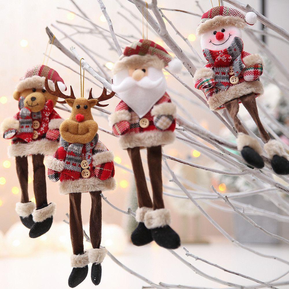 Phụ Kiện Trang Trí Cây Thông Giáng Sinh Năm Mới Hình Ông Già Noel
