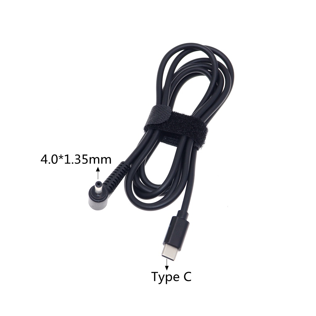 Dây cáp sạc chuyển đổi usb type c pd dc sang 13 đầu cắm khác nhau tùy chọn cho Lenovo Asus Dell Hp Laptop