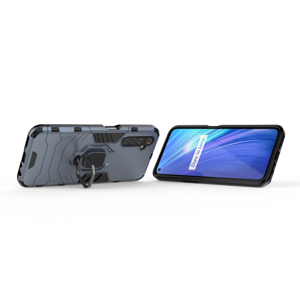 Ốp lưng Realme 6 / Realme 9i / Realme 10 Iron Man Iring chống sốc giá đỡ mặt lưng xem phim