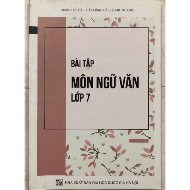 Sách - Bài tập môn Ngữ Văn Lớp 7