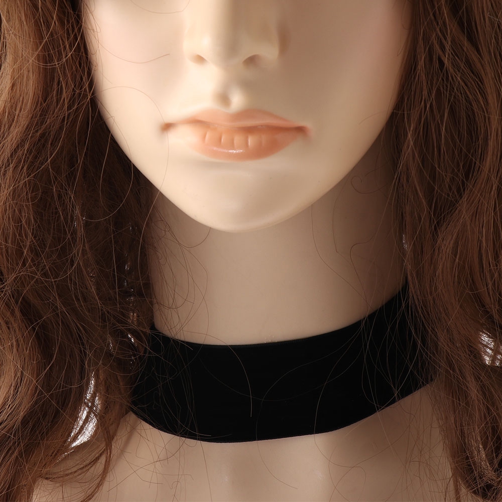 Vòng cổ choker vải nhung thanh lịch nhiều kích thước