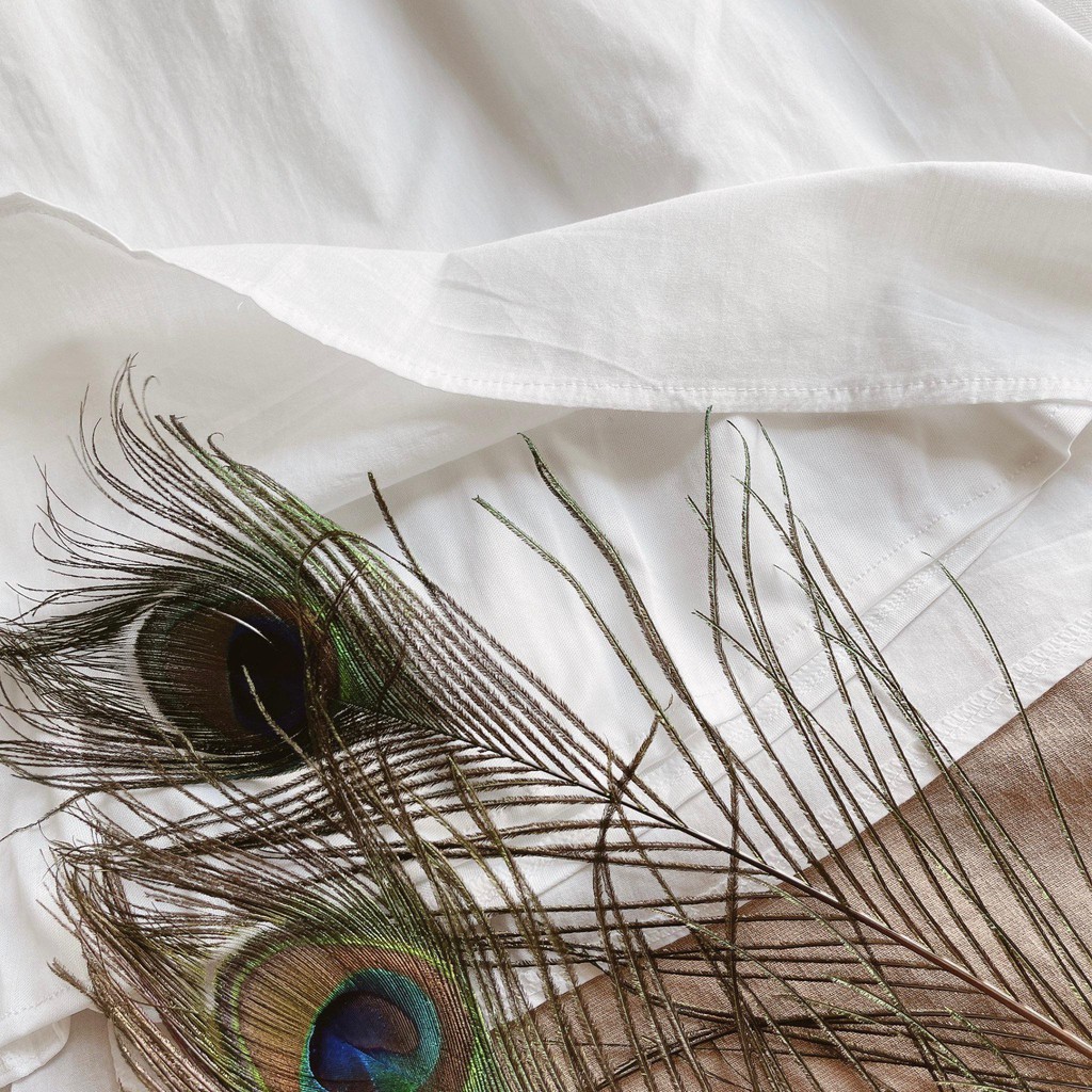 [Mã SKAMA06 giảm 8% tối đa 50K đơn 250K] ĐẦM TRẮNG TAY BỒNG NHÍU NƠ NGỰC | BigBuy360 - bigbuy360.vn