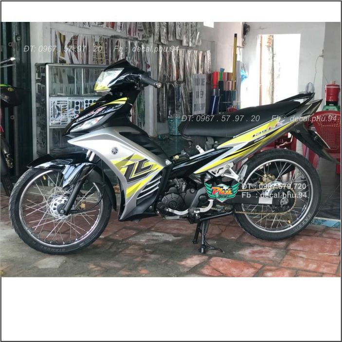 Tem Rời Exciter 135 Lc xám đen (C)