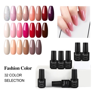 Bộ Gel Sơn Móng Tay Shelloloh 7ML 32 Màu Nude Lâu Trôi (01-16)