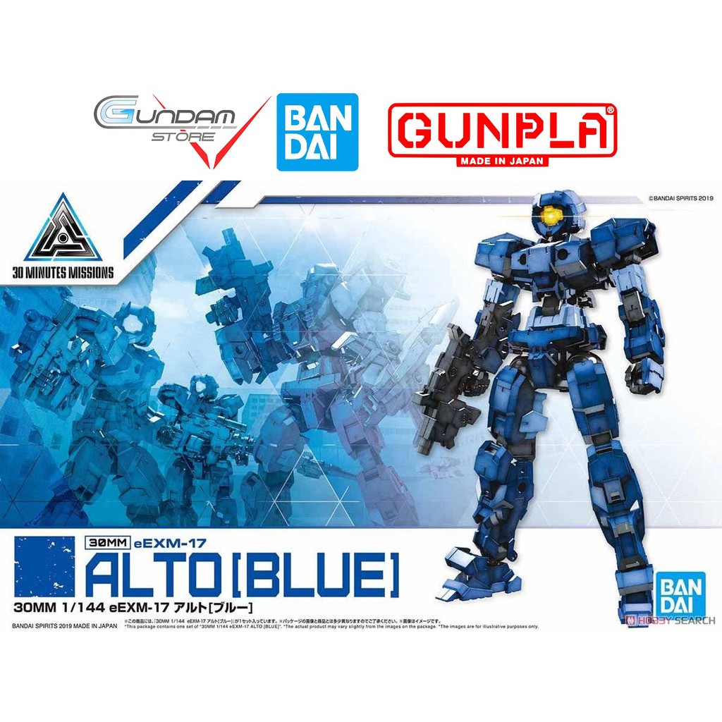 [ FREESHIP ] Đồ Chơi Lắp Ráp Anime Nhật Mô Hình Bandai 1/144 30MM Eexm-17 Alto Blue Serie 30 Minutes Missions