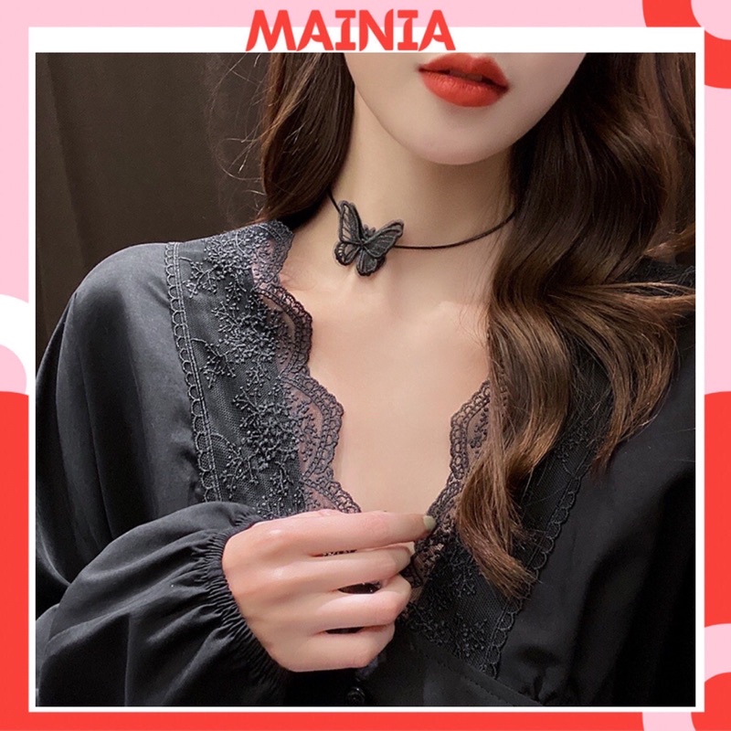 Choker Vòng Cổ Hình Bướm Phong Cách Hàn Quốc Dễ Thương Mainia Shop