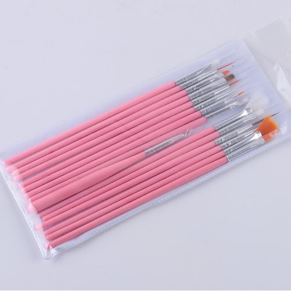 Bộ 15 cây cọ cây vẽ móng nghệ thuật, vẽ trang trí móng tay, làm nail chuyên nghiệp